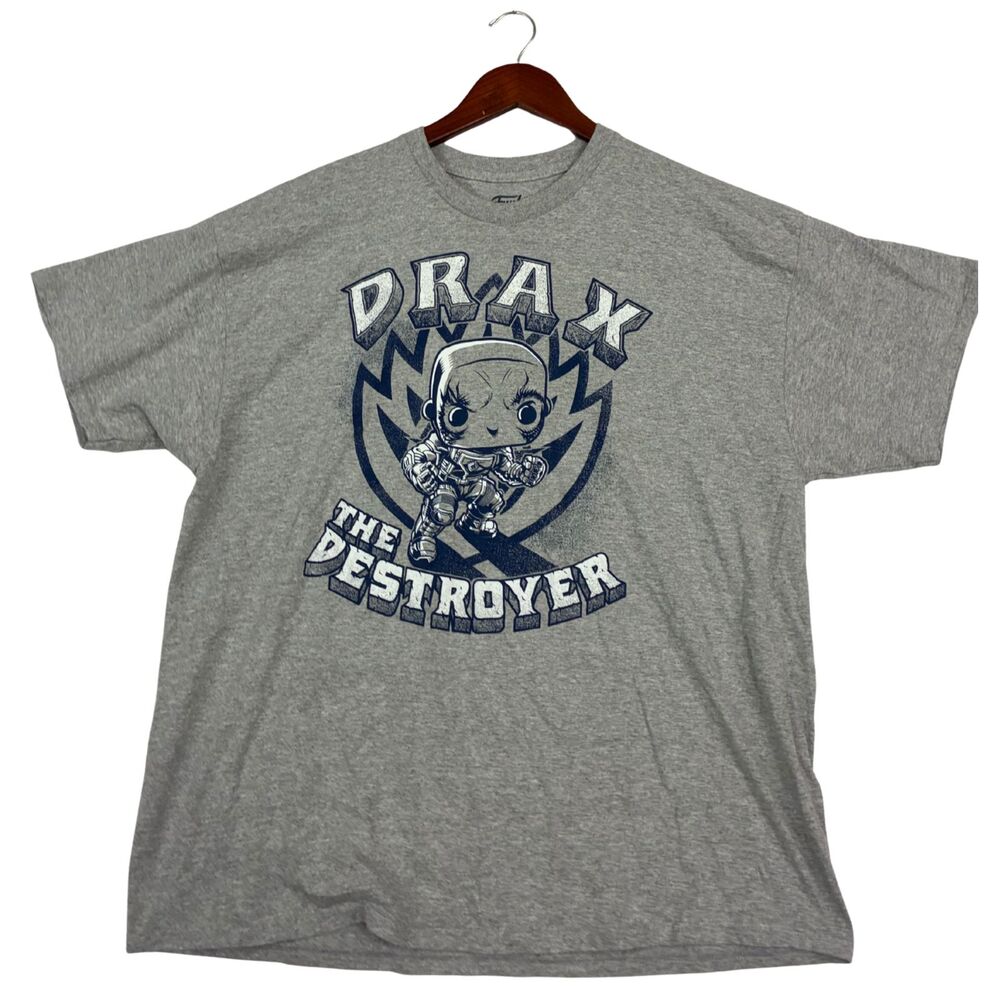 Funko Marvel Guardians of the Galaxy Drax The Destroyer Gray T-Shirt 2XL